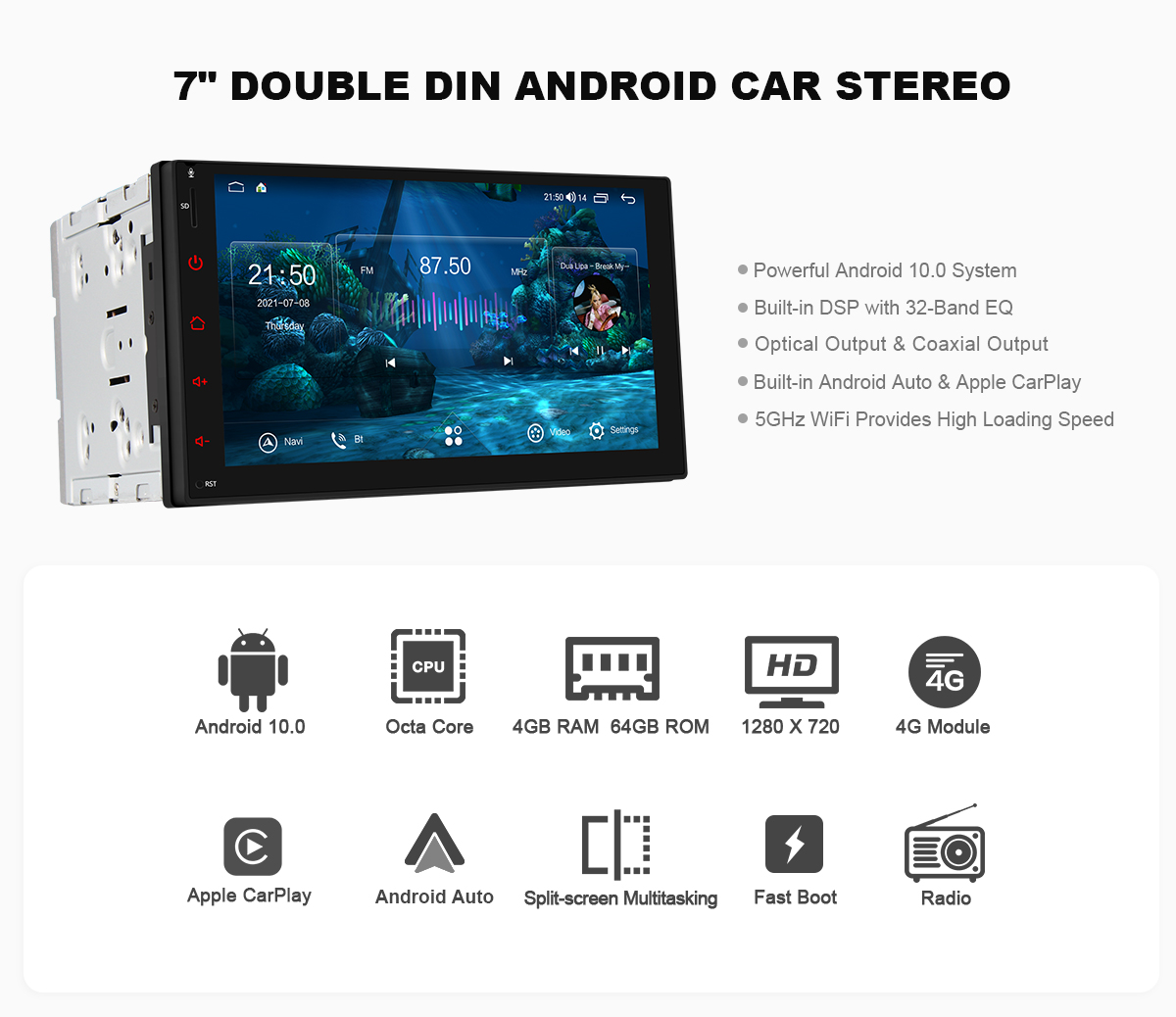  Android 10 Navigation System 